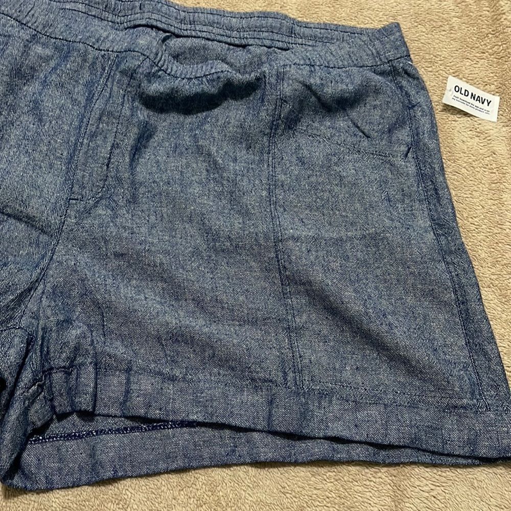 NWT- Old Navy - XXL, 2X & 3X. Linen Blend Short - Picture 6 of 9